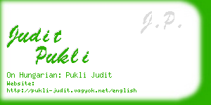 judit pukli business card